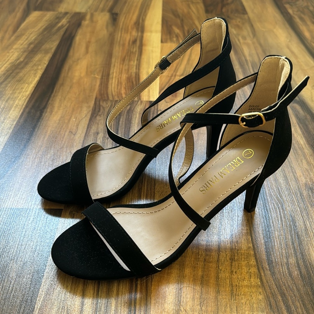 Black Strappy Heels